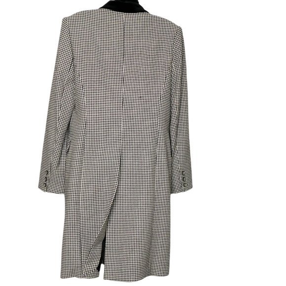 HOLT RENFREW Vintage Houndstooth Wool Coatdress  Size 10 - Picture 2 of 10
